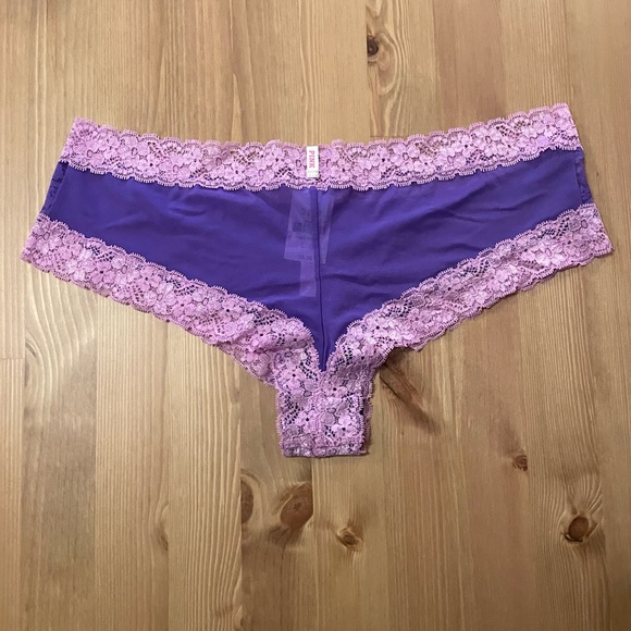 NWT Victoria’s Secret PINK Lace Cheeky Set L - Picture 7 of 10